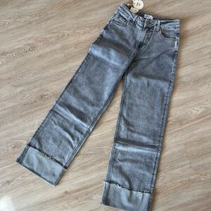 Gray Flare & Wide Leg Jeans